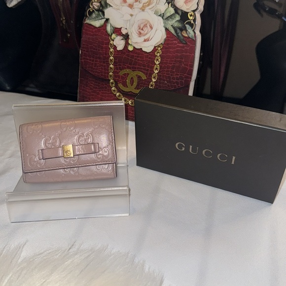 Gucci leather embossed Guccissima GG key case EUC - Picture 2 of 10